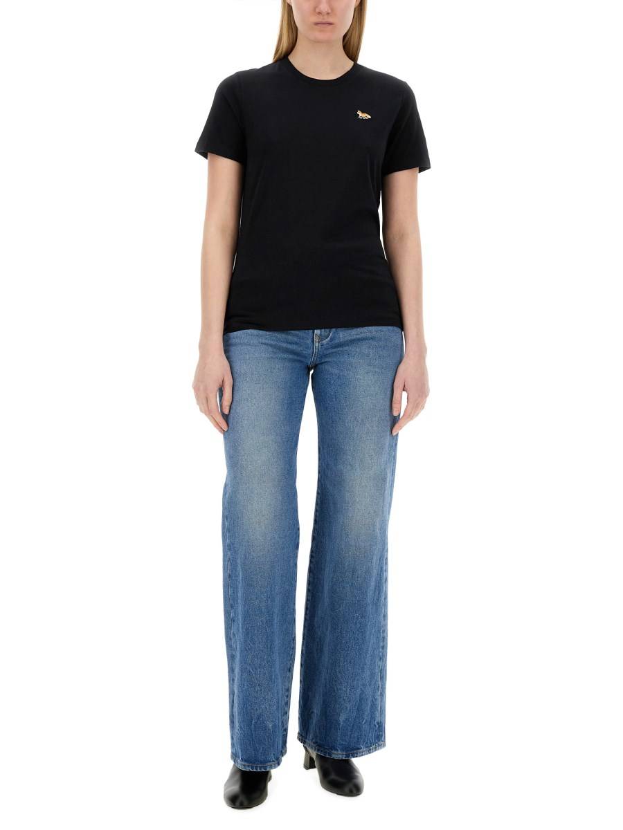 MAISON KITSUNÉ T-SHIRT CON LOGO