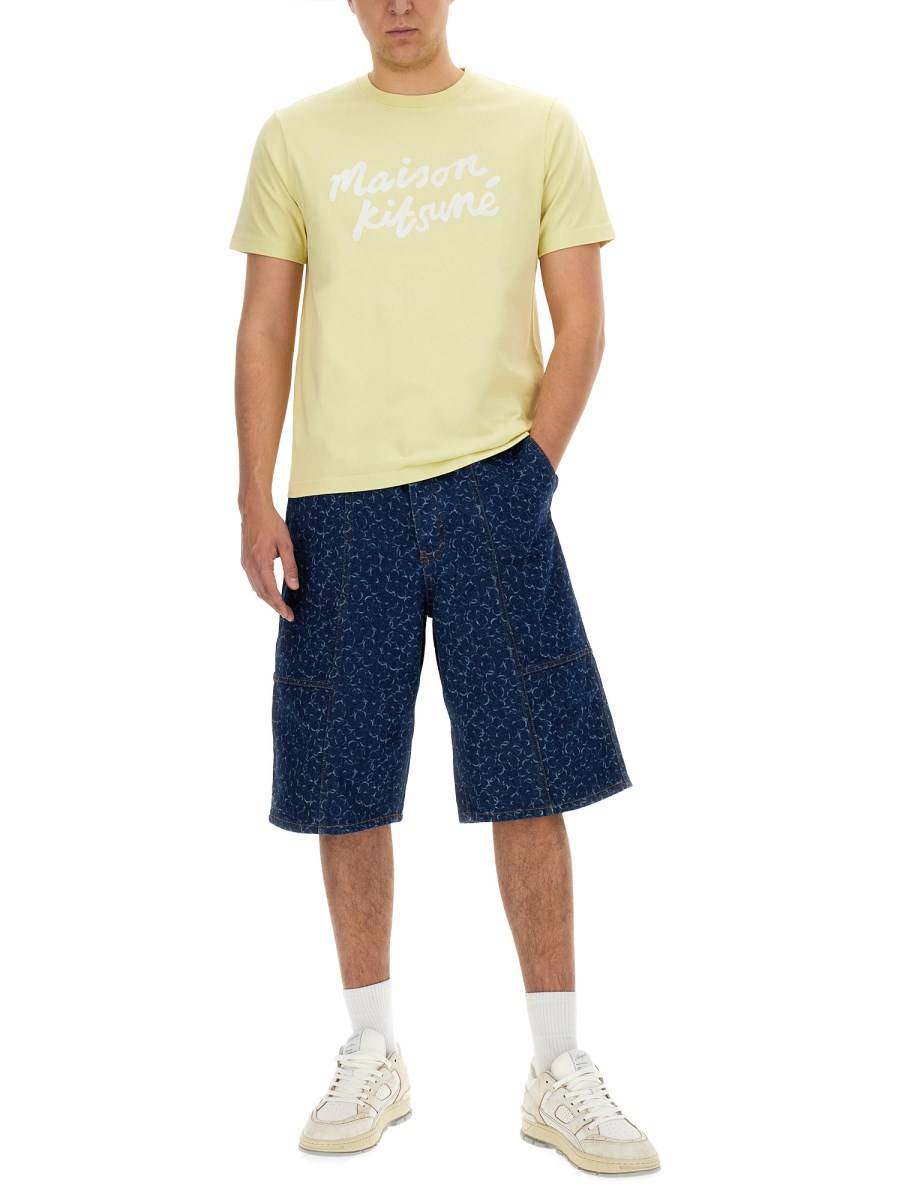 MAISON KITSUNÉ T-SHIRT CON LOGO