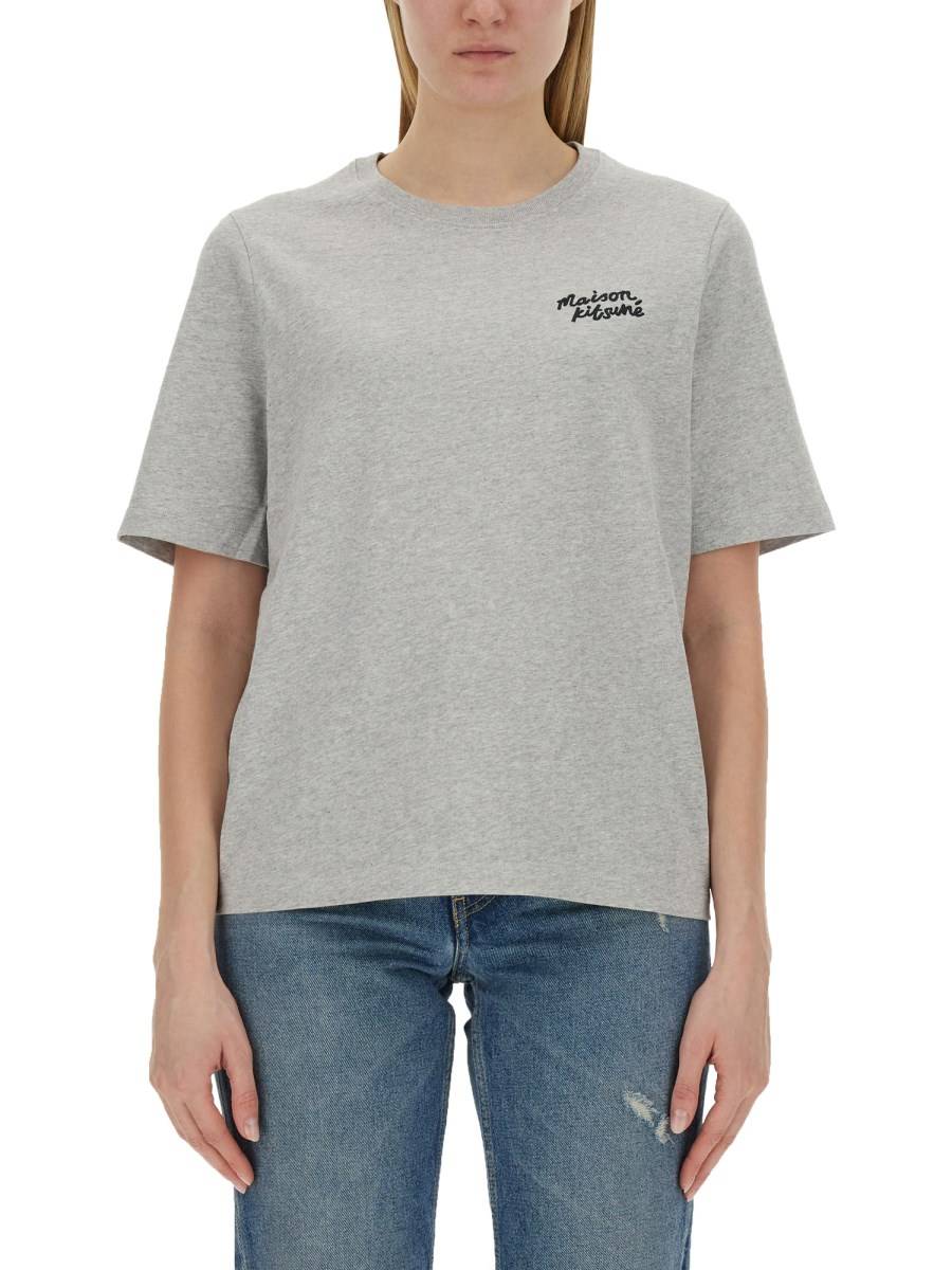 MAISON KITSUNÉ T-SHIRT CON LOGO