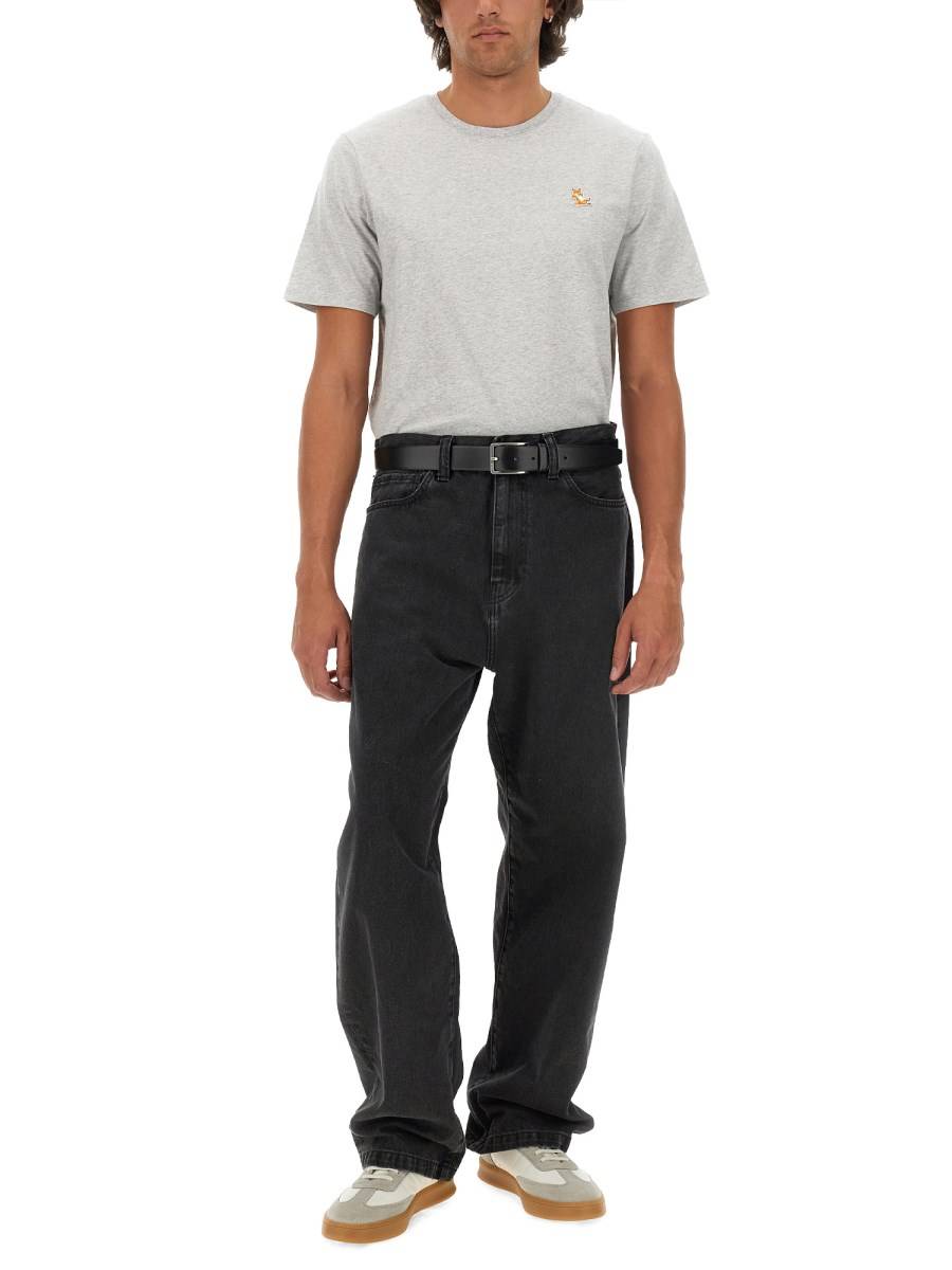 MAISON KITSUNÉ T-SHIRT CON PATCH FOX