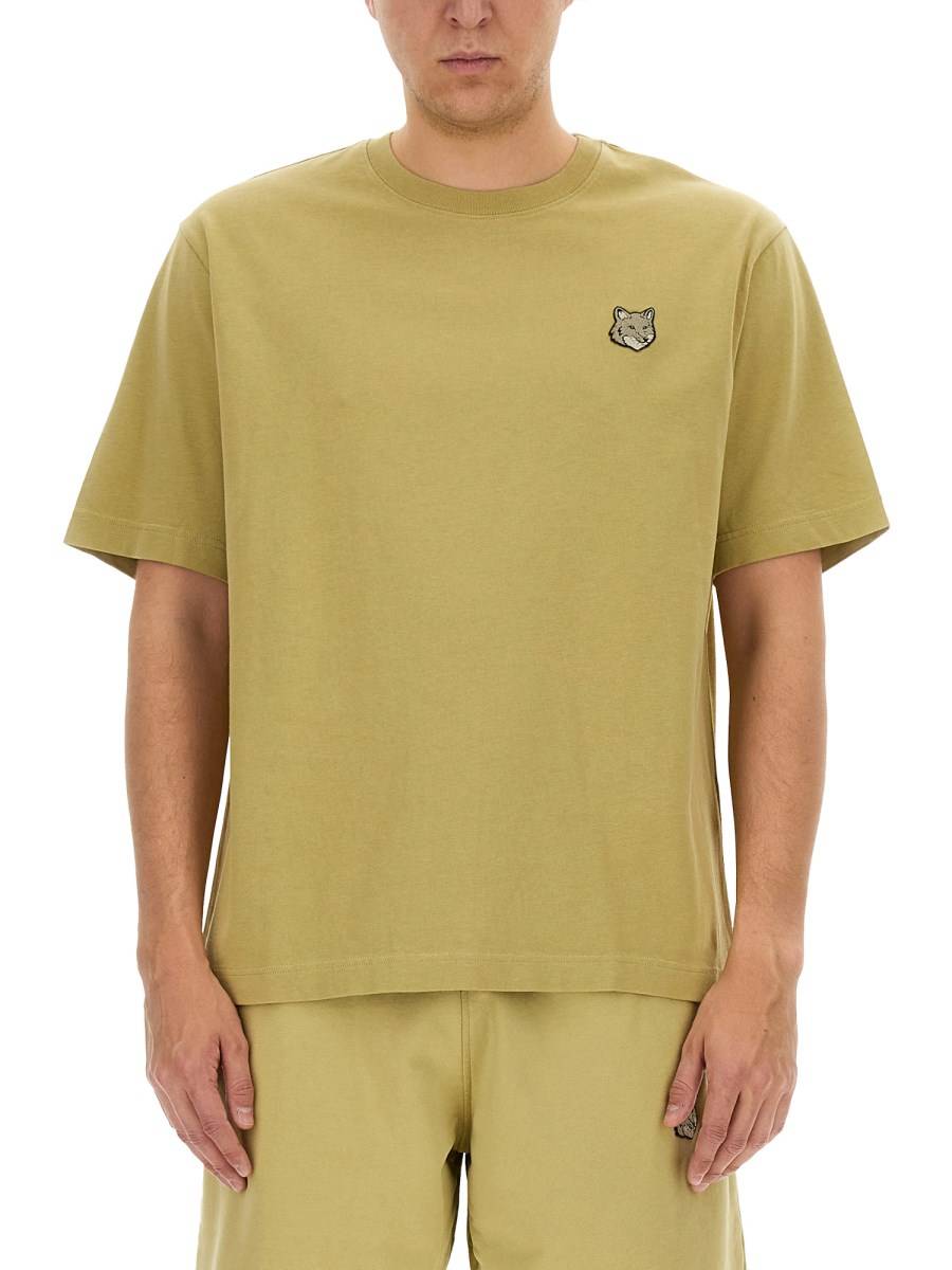 MAISON KITSUNÉ T-SHIRT FOX HEAD IN COTONE
