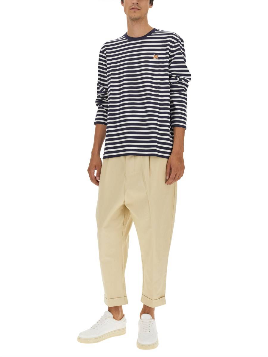 MAISON KITSUNÉ T-SHIRT HEAD FOX IN COTONE
