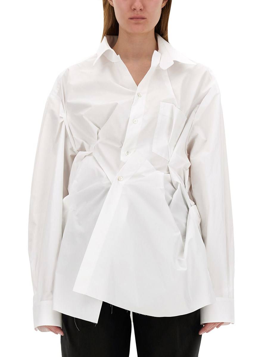 MAISON MARGIELA CAMICIA IN POPELINE DI COTONE