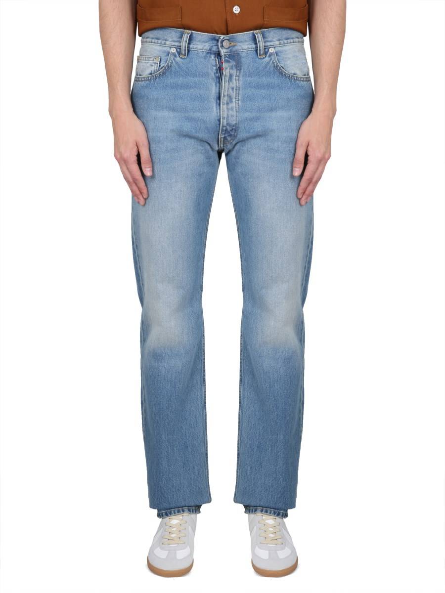 MAISON MARGIELA JEANS CINQUE TASCHE IN COTONE