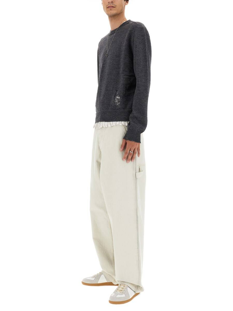 MAISON MARGIELA MAGLIA DISTRESSED IN LANA