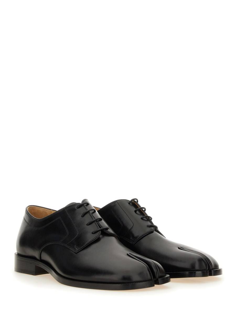 MAISON MARGIELA STRINGATA TABI IN PELLE