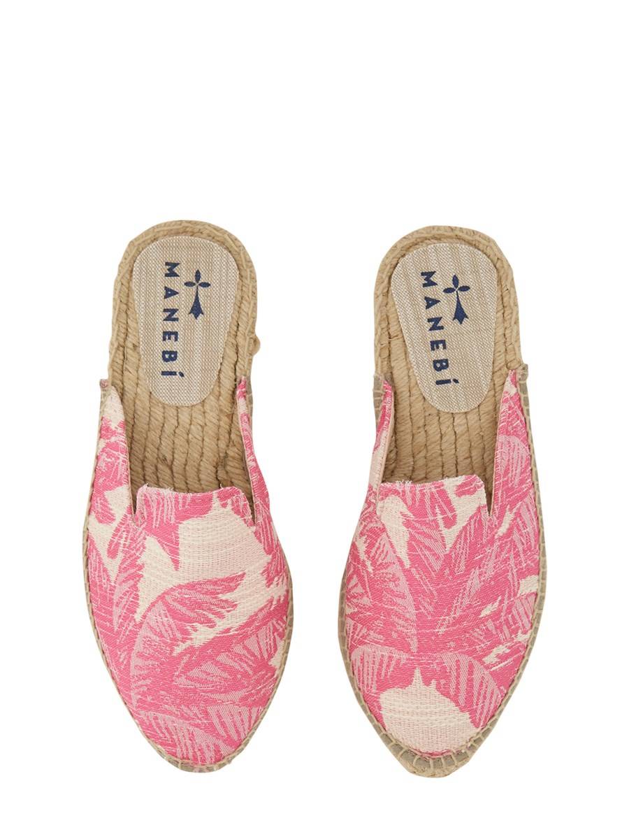 MANEBI MULES CON STAMPA IN CANVAS