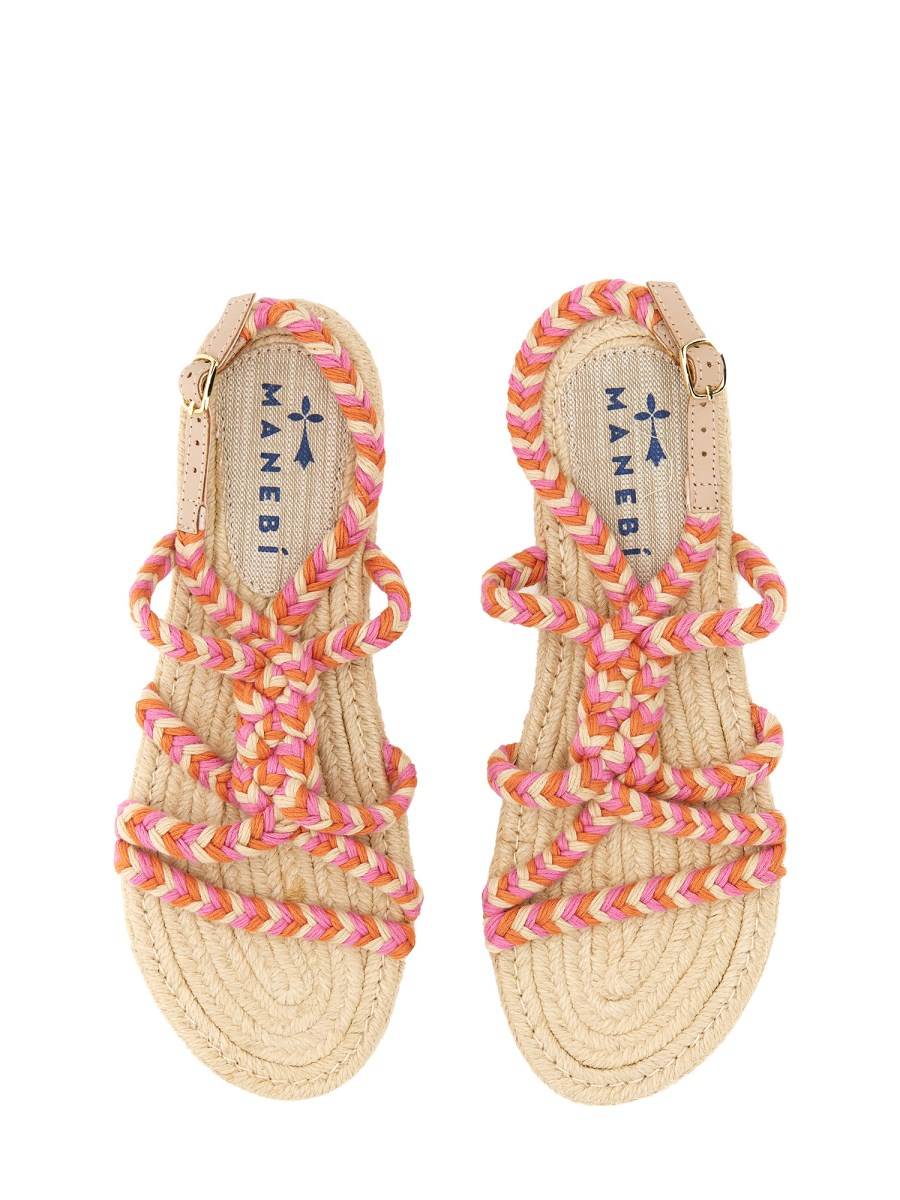 MANEBI SANDALO ROPE IN TESSUTO