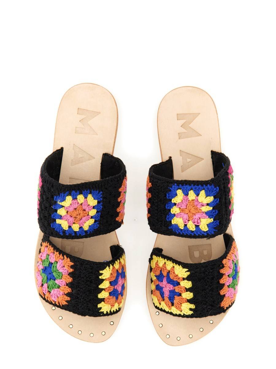 MANEBI SANDALO "YUCATÀN" CROCHET CON DUE FASCE