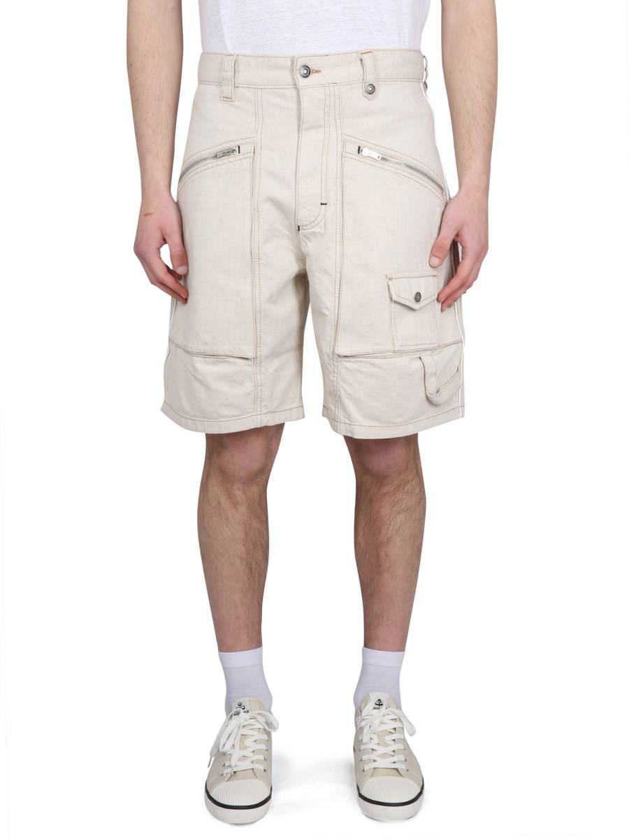 MARANT BERMUDA PEIO IN DENIM