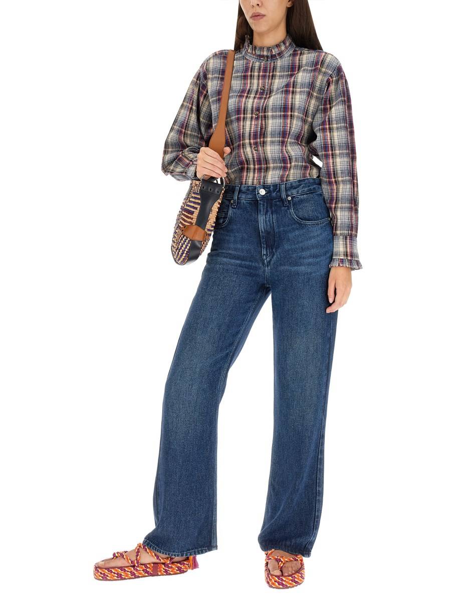 MARANT ÉTOILE JEANS BELVIRA IN DENIM DI COTONE