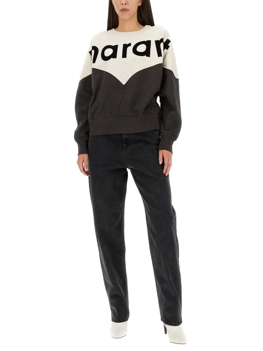 MARANT ÉTOILE JEANS CORSY IN DENIM DI COTONE