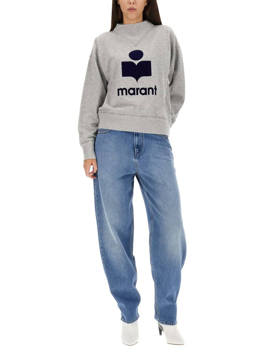 MARANT ÉTOILE JEANS CORSY IN DENIM DI COTONE