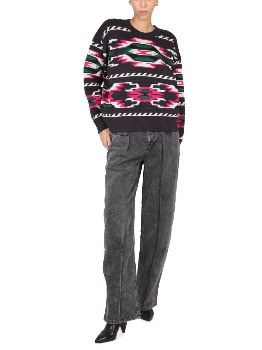 MARANT ÉTOILE MAGLIA IN MISTO LANA GIROCOLLO