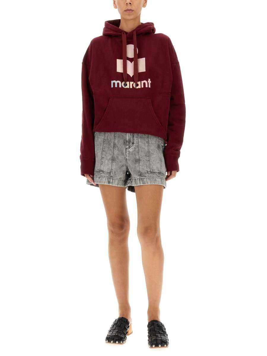 MARANT ÉTOILE SHORTS "VINCA" IN DENIM DI COTONE