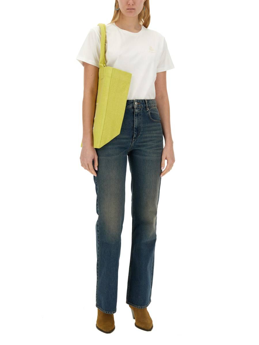 MARANT ÉTOILE T-SHIRT "ABY" IN JERSEY DI COTONE