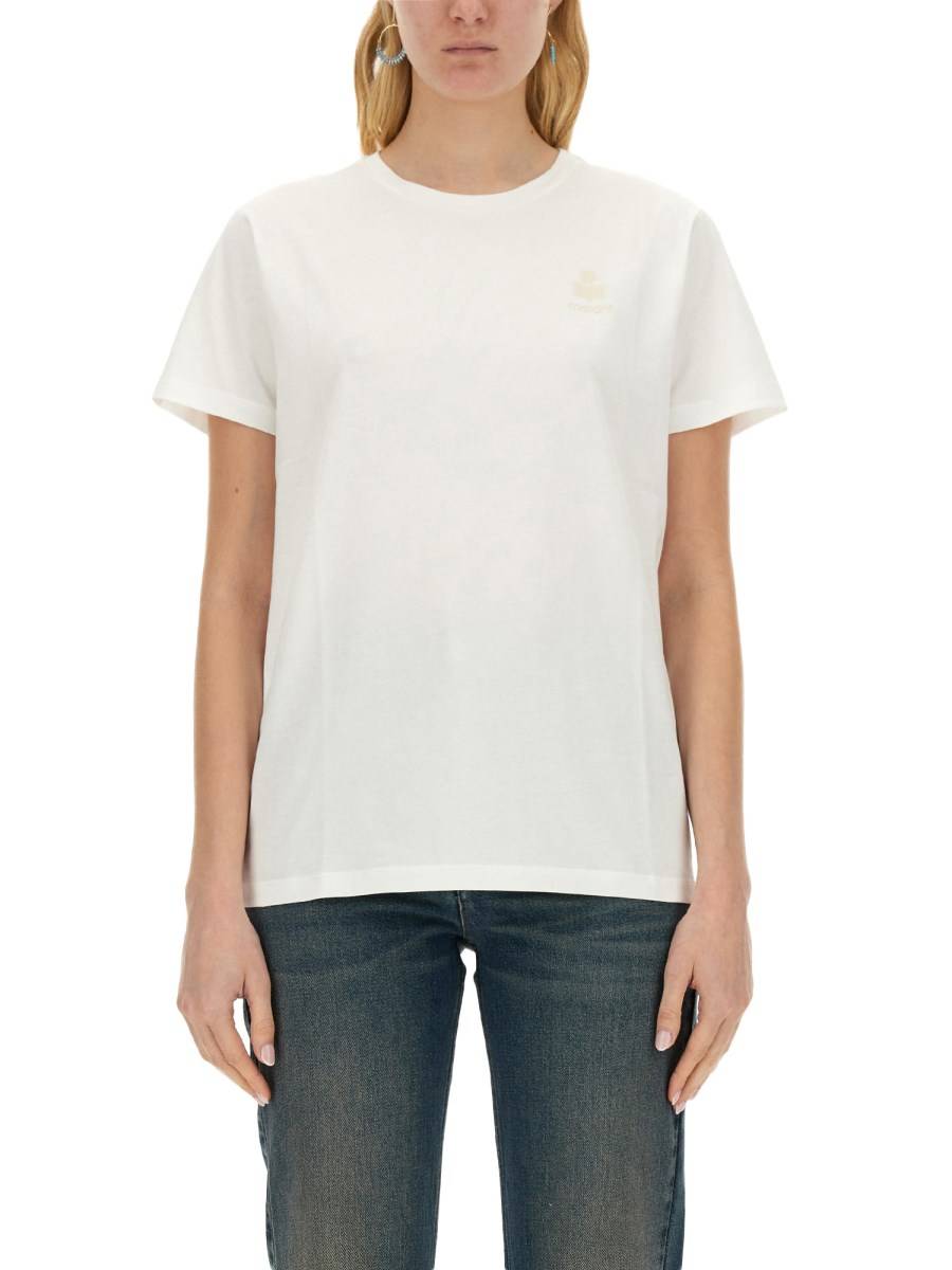 MARANT ÉTOILE T-SHIRT "ABY" IN JERSEY DI COTONE