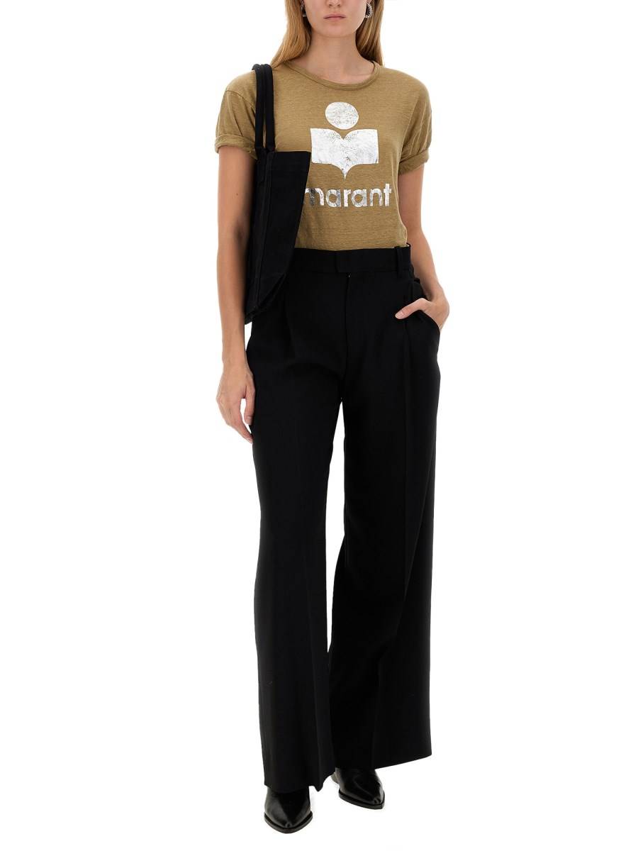 MARANT ÉTOILE T-SHIRT KOLDI IN LINO