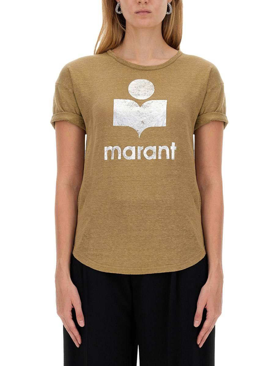 MARANT ÉTOILE T-SHIRT KOLDI IN LINO