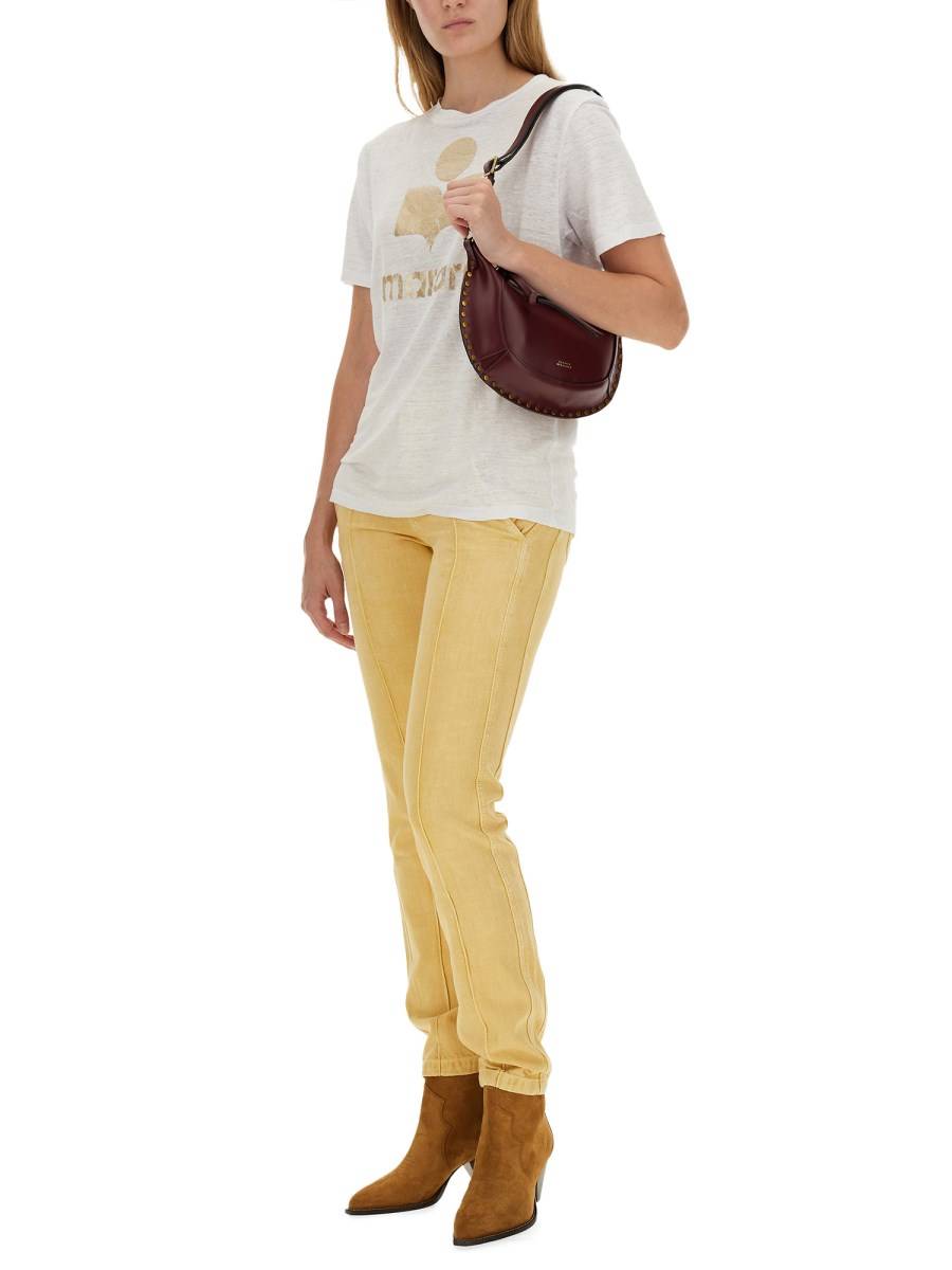 MARANT ÉTOILE T-SHIRT ZEWEL IN LINO