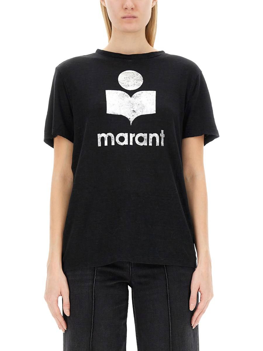MARANT ÉTOILE T-SHIRT "ZEWEL" IN LINO