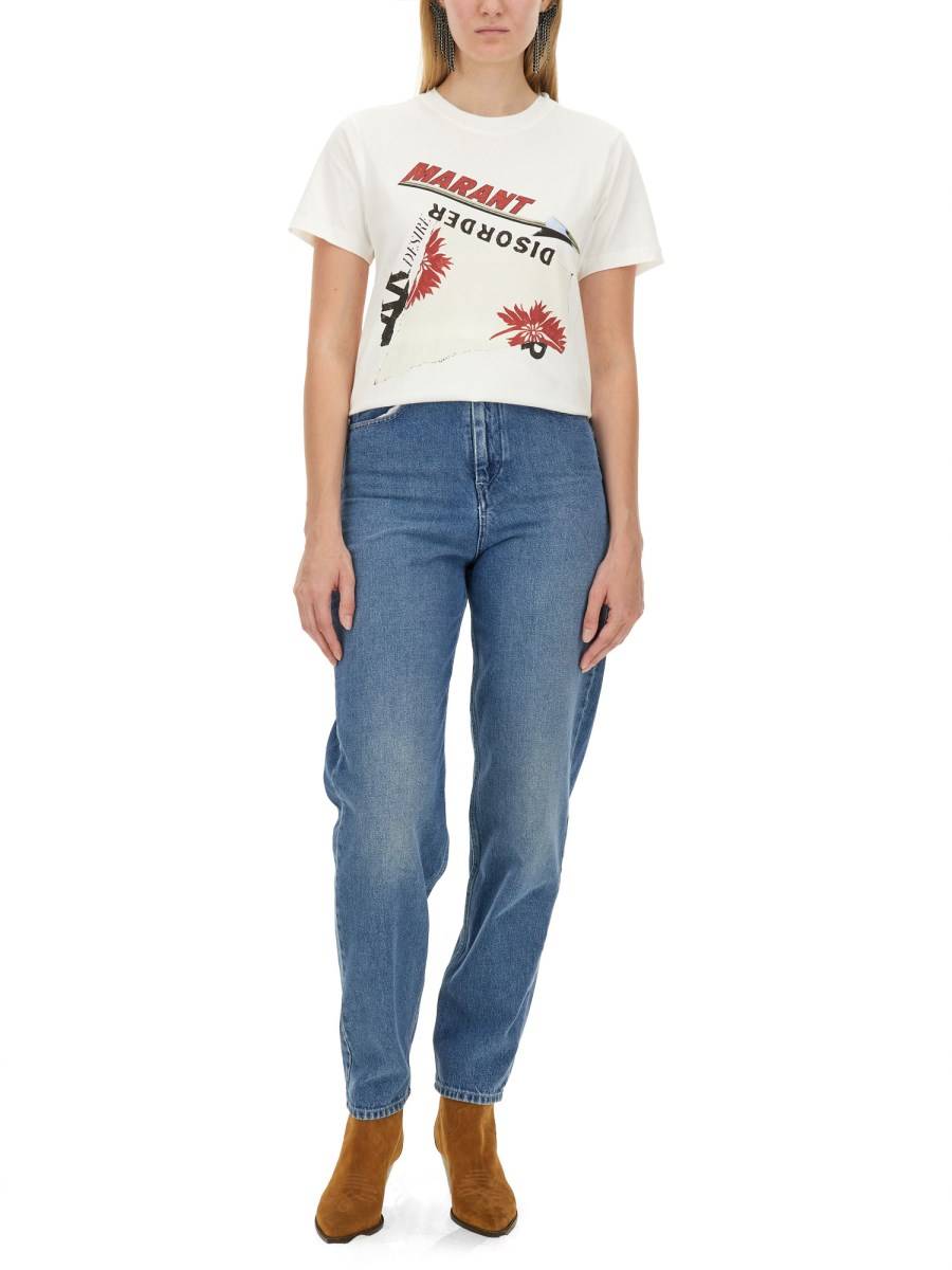 MARANT ÉTOILE T-SHIRT ZOELINE IN JERSEY DI COTONE