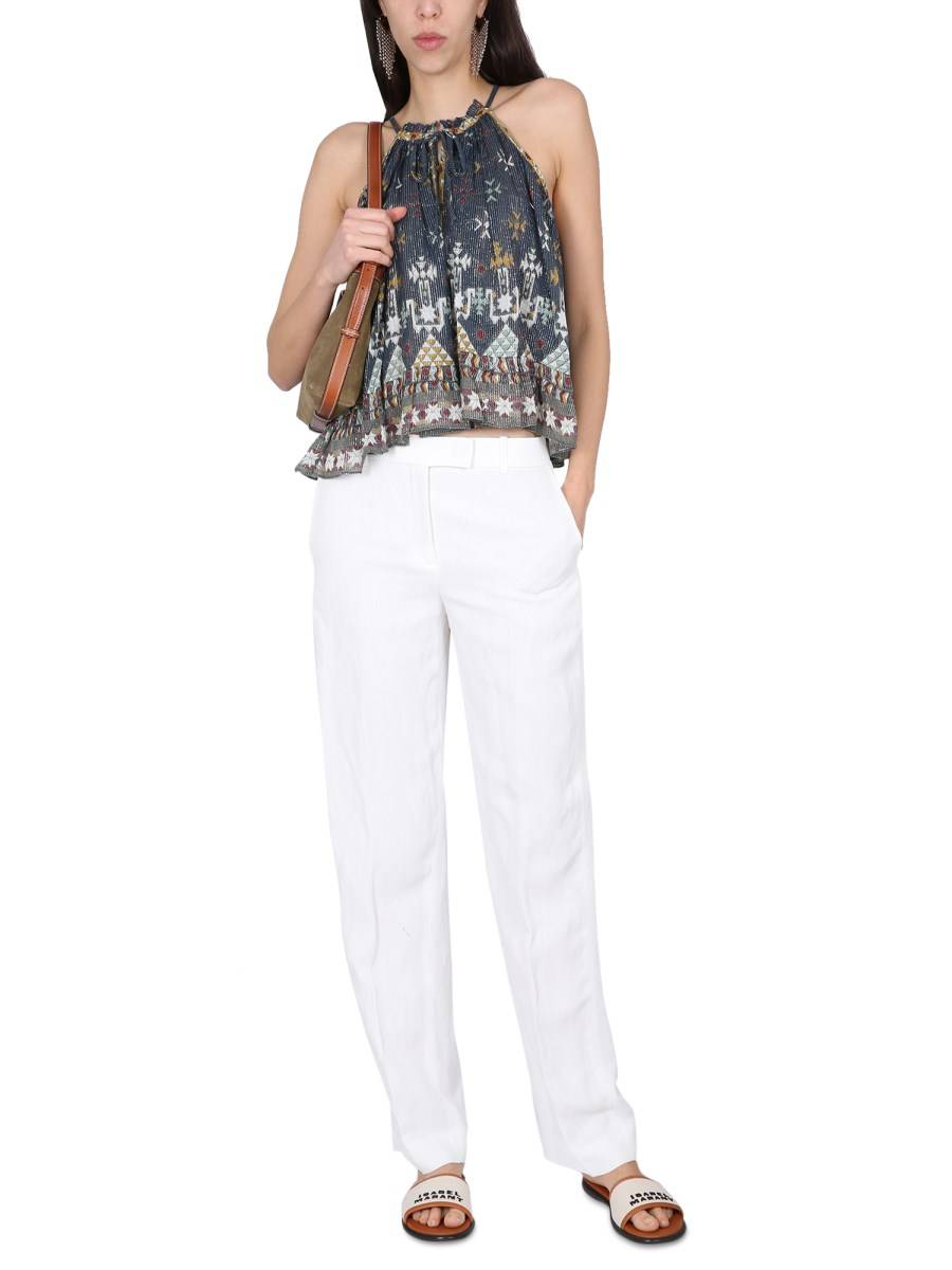 MARANT ÉTOILE TOP FABINO CON STAMPA
