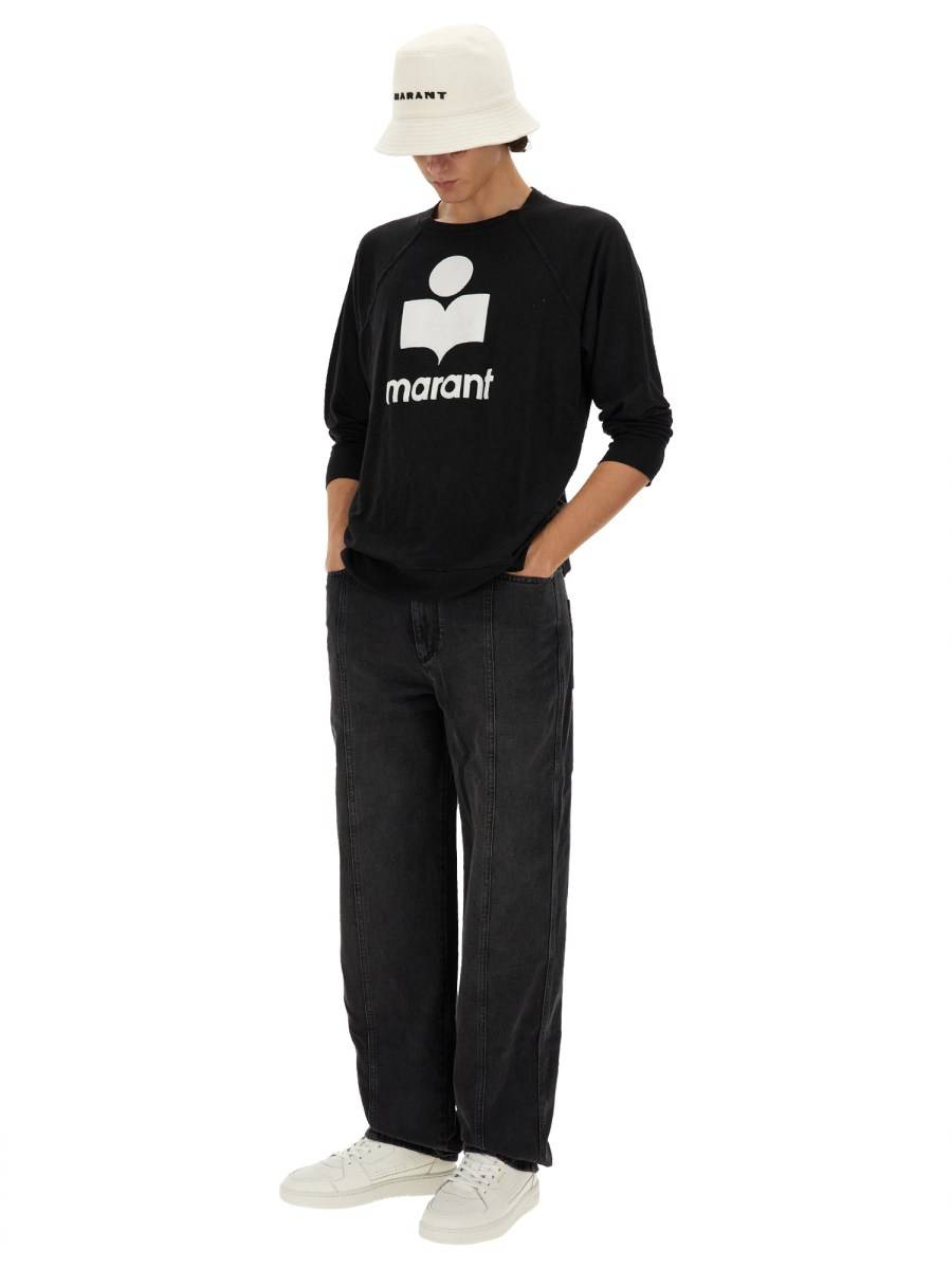 MARANT T-SHIRT "KIEFFER" IN LINO