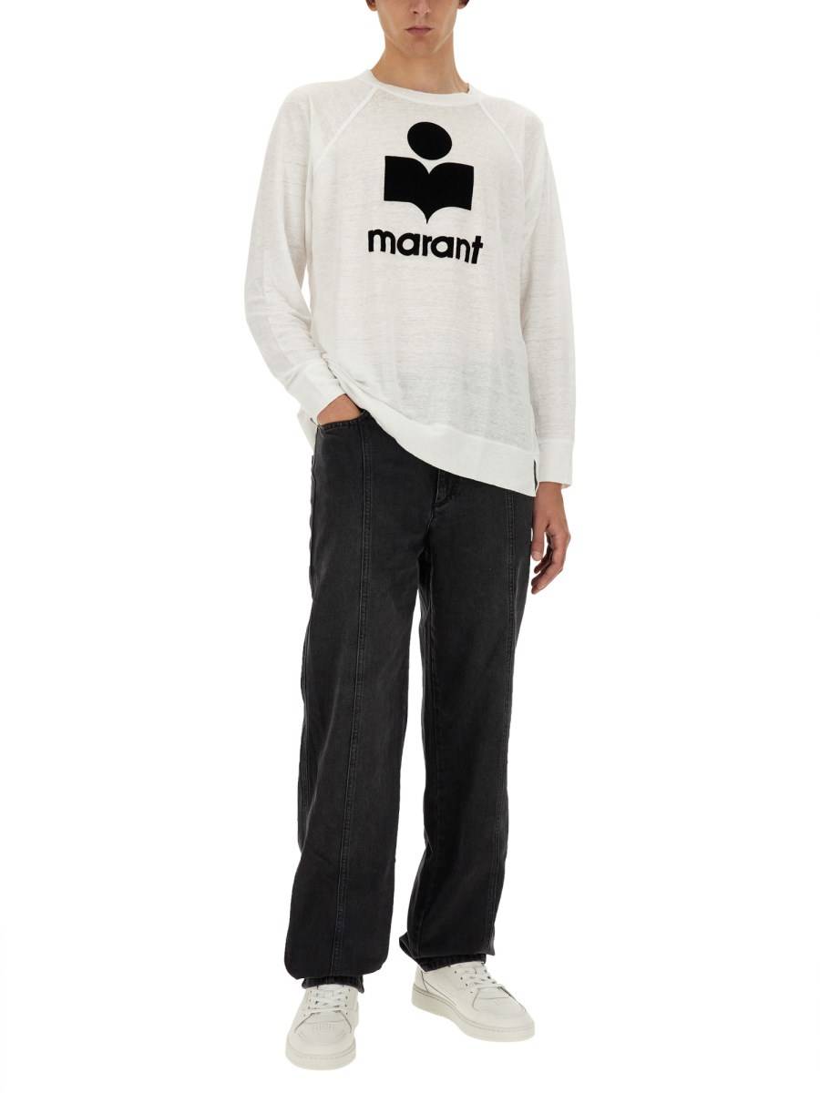 MARANT T-SHIRT "KIEFFER" IN LINO
