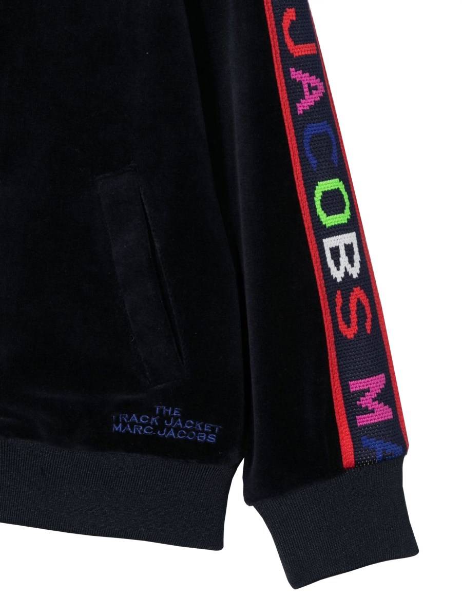 MARC JACOBS CARDIGAN IN VELLUTO ZIP E CAPPUCCIO