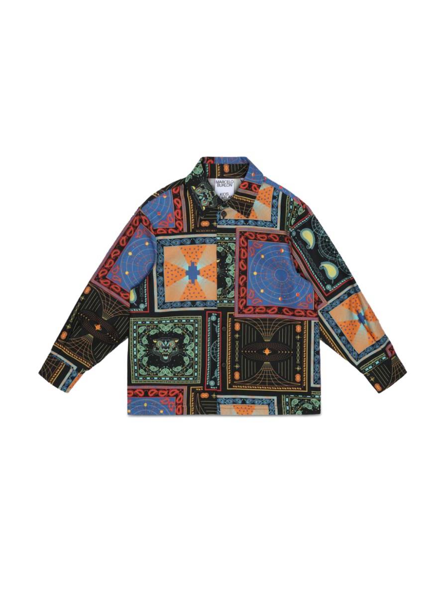 MARCELO BURLON COUNTY OF MILAN BANDANA AOP SHIRT