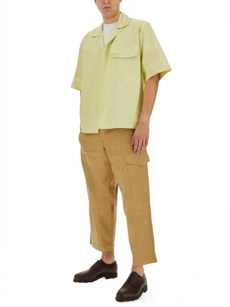 MARGARET HOWELL CAMICIA A MANICHE CORTE