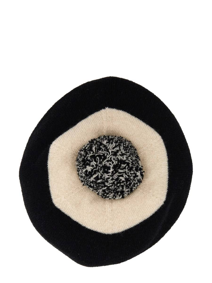 MARGARET HOWELL CAPPELLO CON POM POM IN CASHMERE