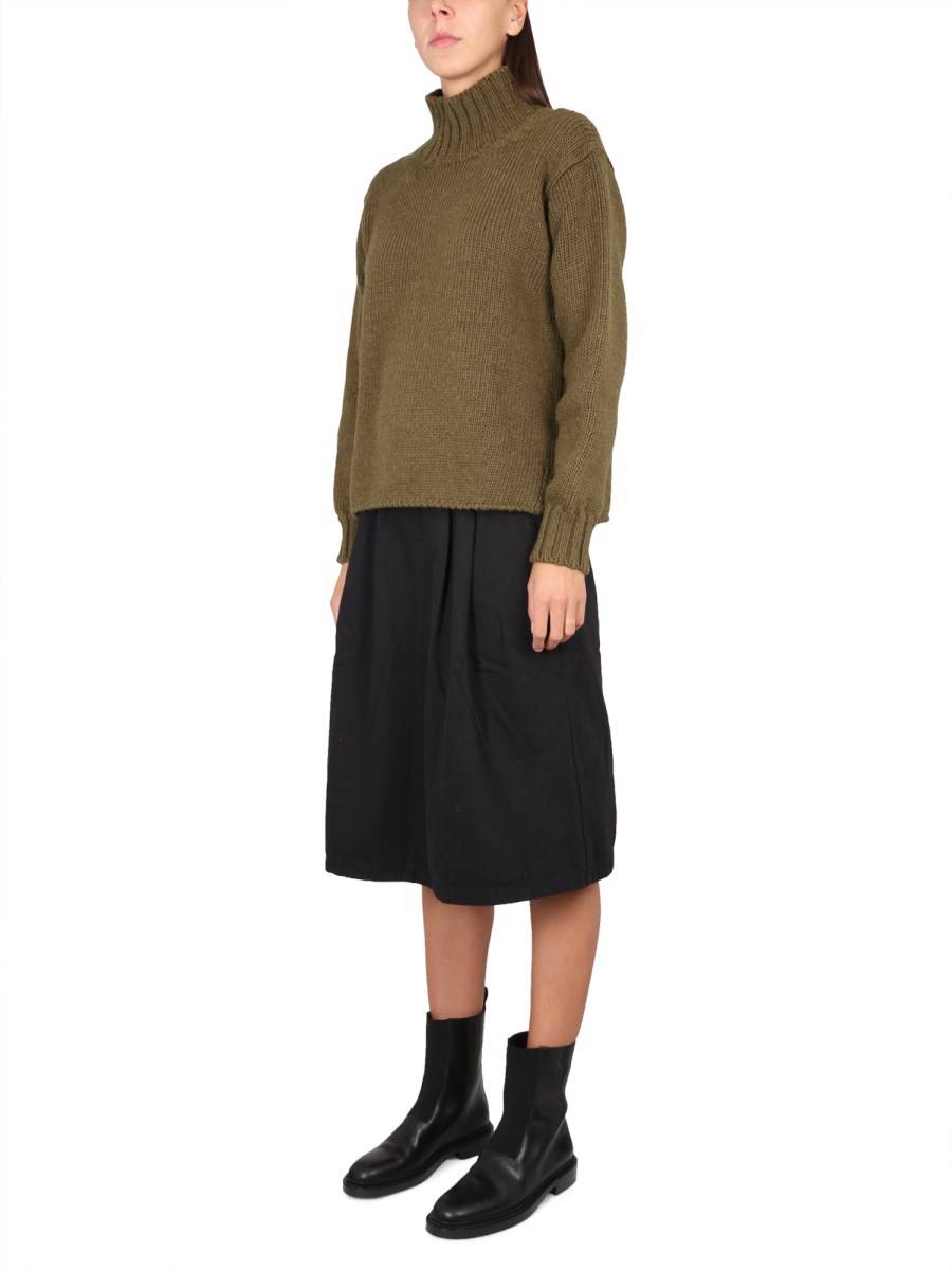 MARGARET HOWELL MAGLIA IN COTONE A COLLO ALTO