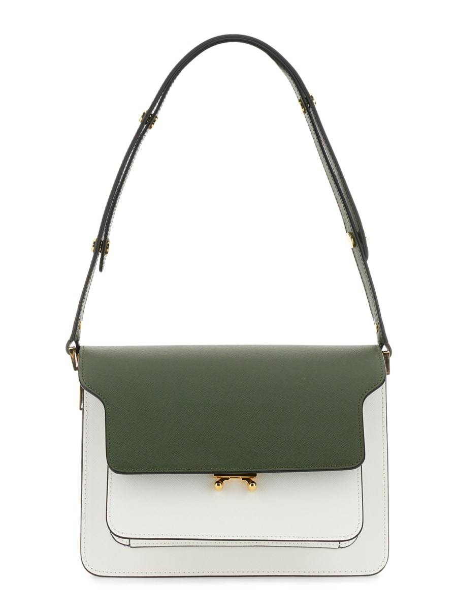 MARNI BORSA A SPALLA TRUNK IN PELLE