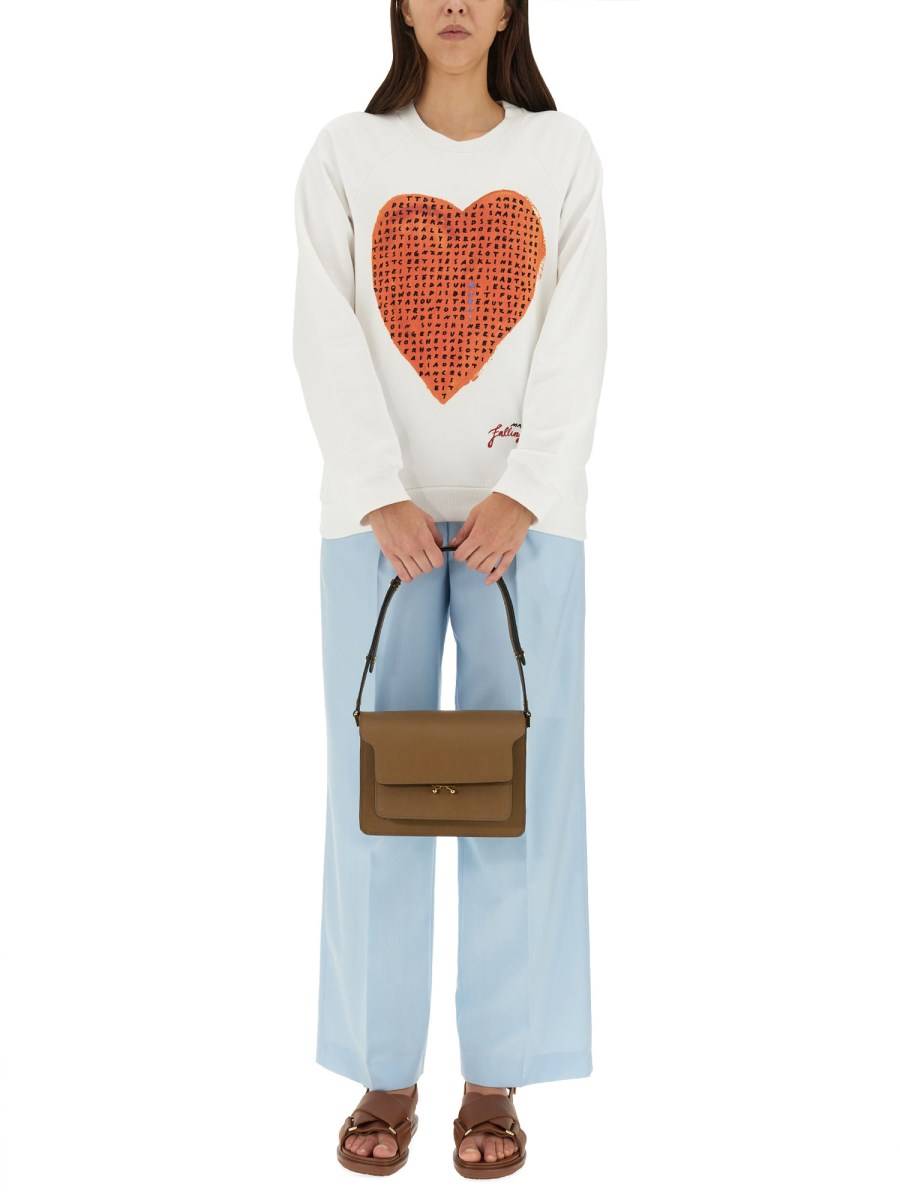 MARNI FELPA CON STAMPA CUORE CRUCIPUZZLE