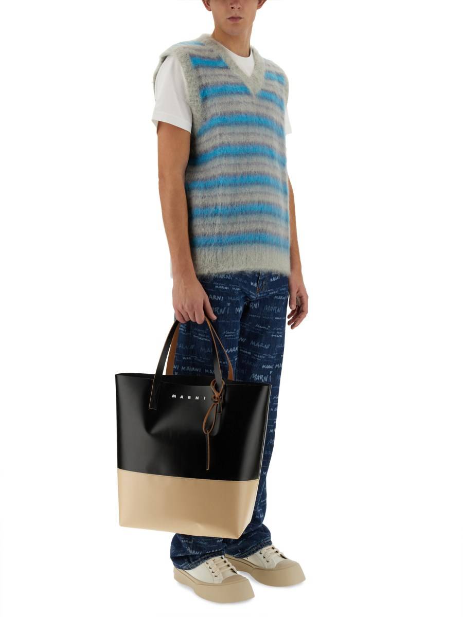 MARNI GILET A RIGHE