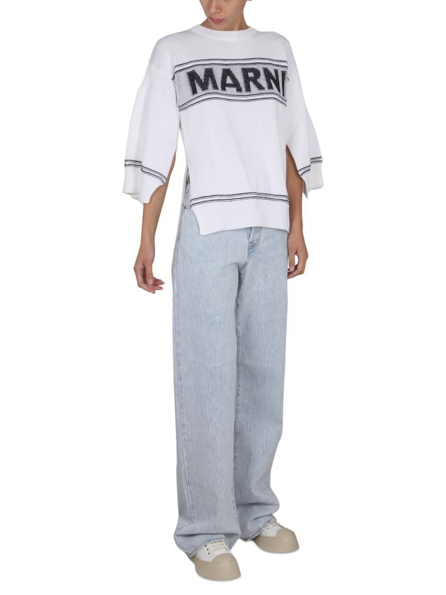 MARNI MAGLIA IN COTONE CON LOGO
