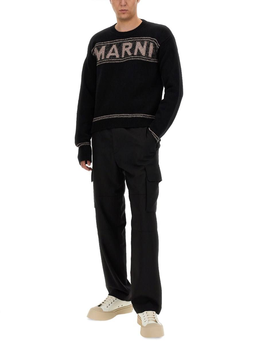 MARNI MAGLIA IN LANA CON LOGO