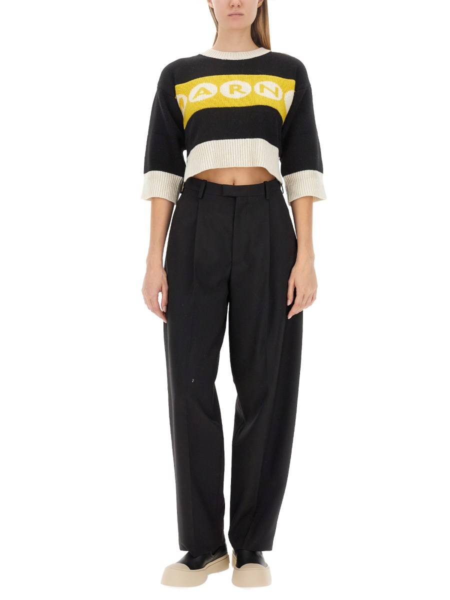 MARNI MAGLIA IN LANA CON LOGO