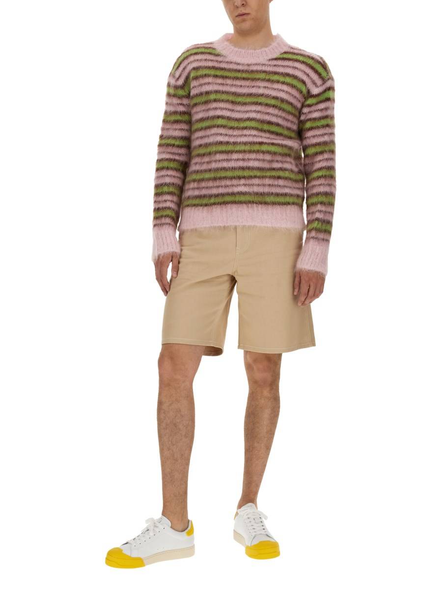 MARNI MAGLIA IN MOHAIR A RIGHE