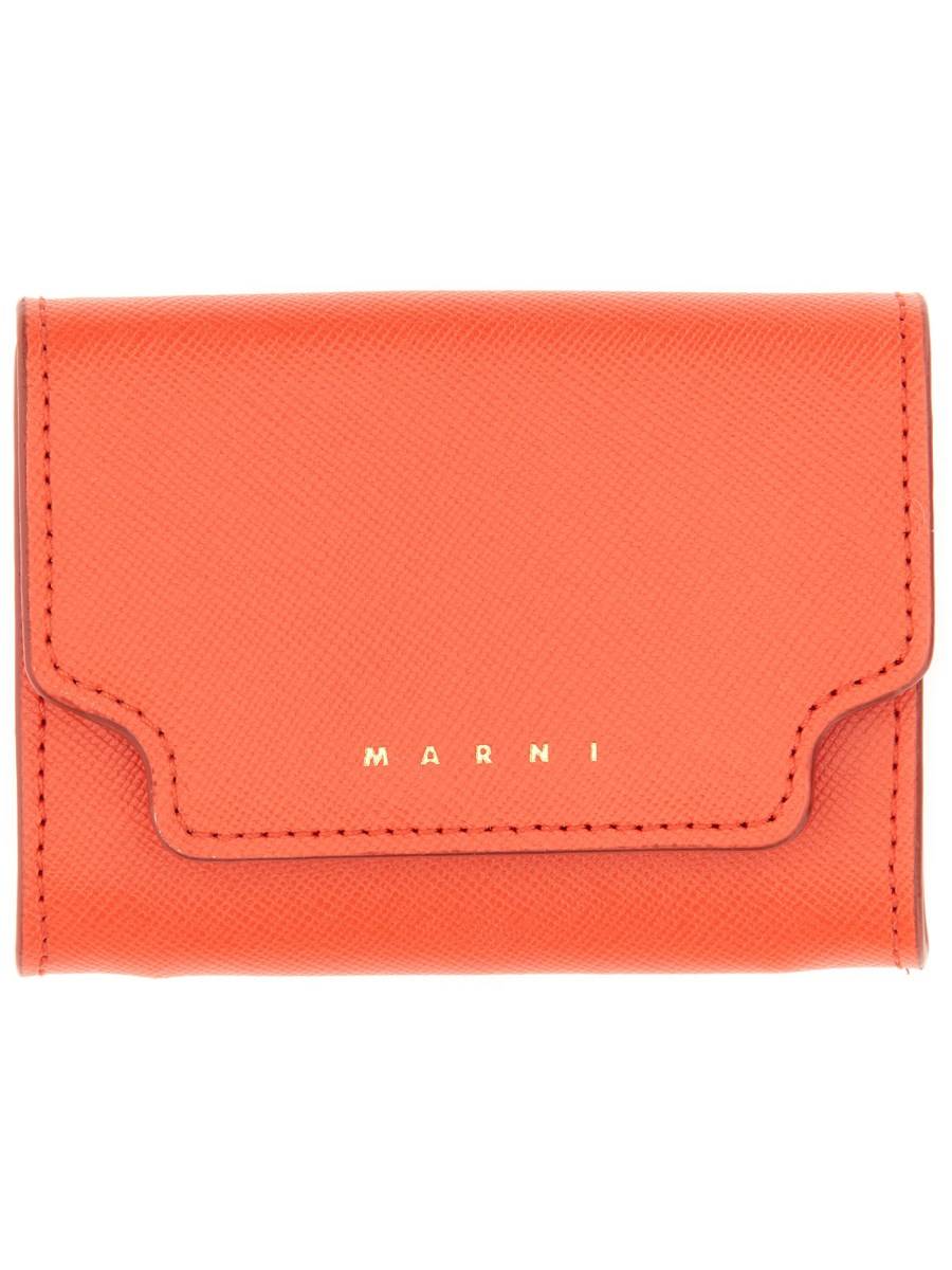 MARNI PORTAMONETE IN PELLE SAFFIANO