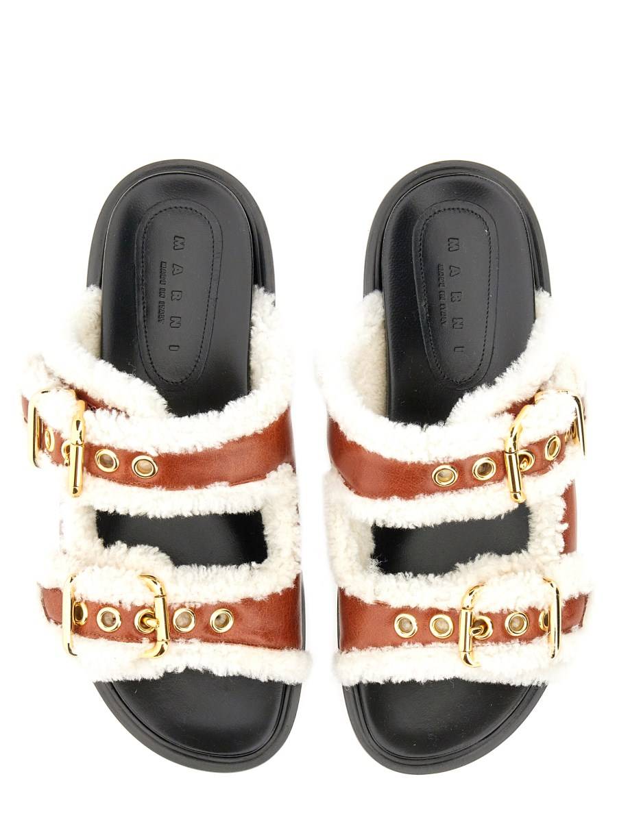 MARNI SANDALO FUSSBET IN PELLE