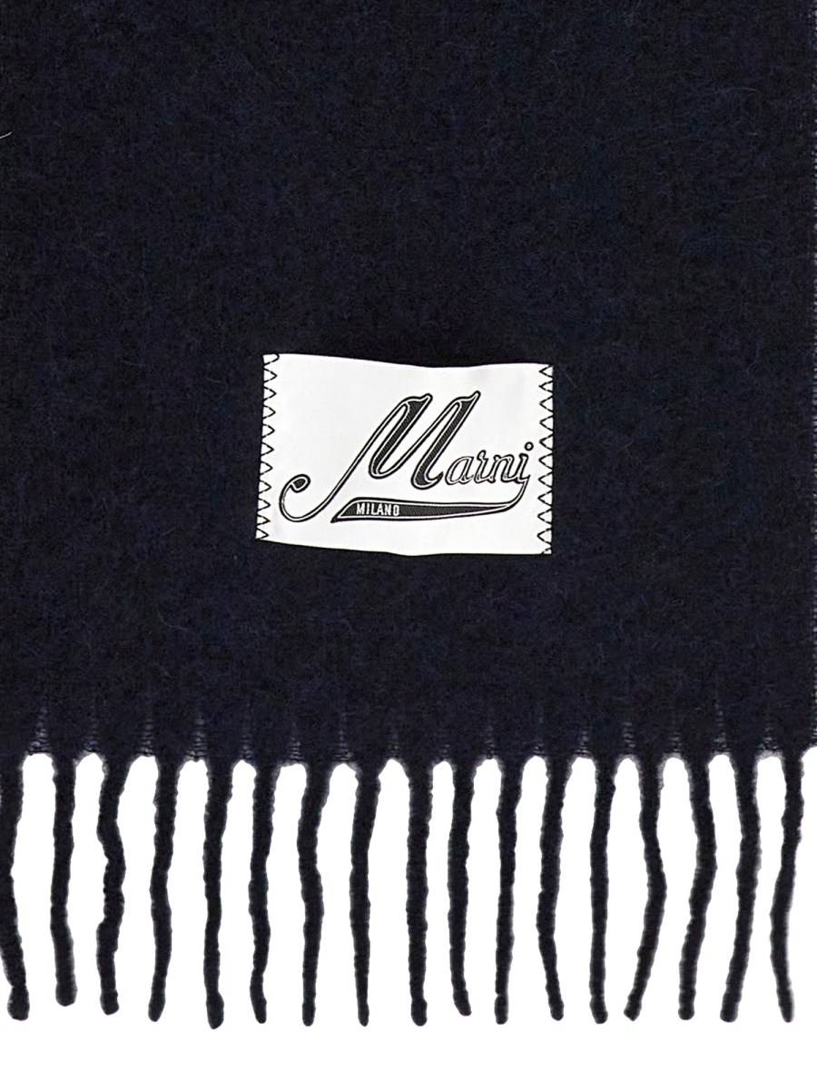 MARNI SCIARPA IN ALPACA SPAZZOLATA CON FRANGE