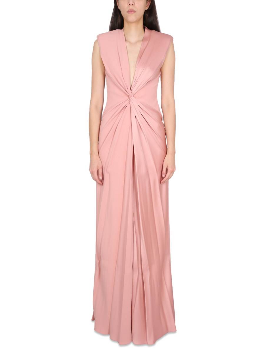 MAX MARA ABITO DRAPPEGGIATO IN ENVERS SATIN