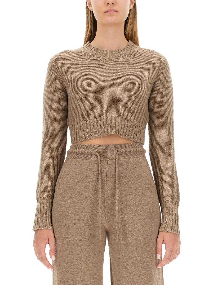 MAX MARA MAGLIA CROPPED IN CASHMERE