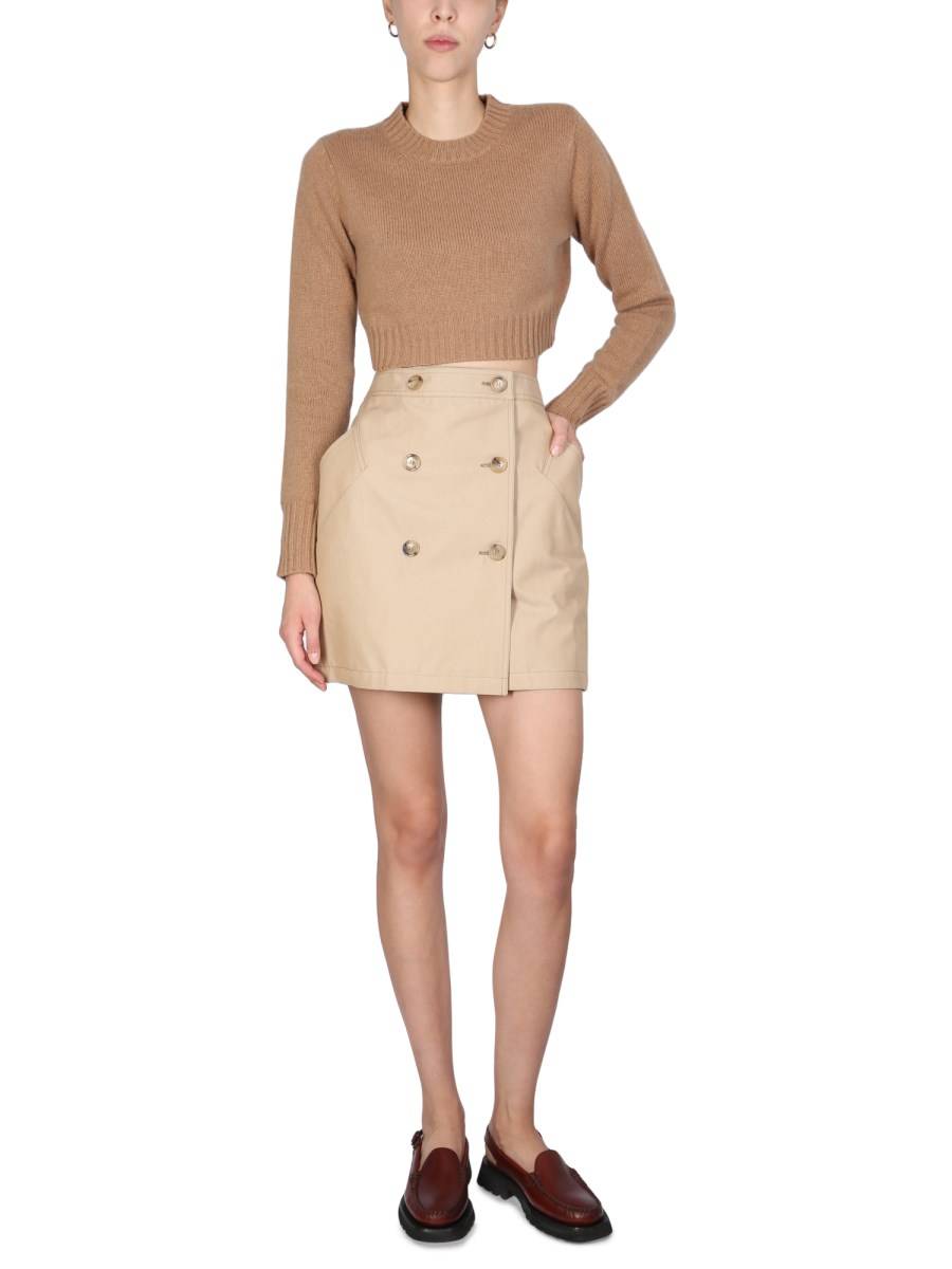 MAX MARA MAGLIA "EUREKA" CROPPED IN LANA