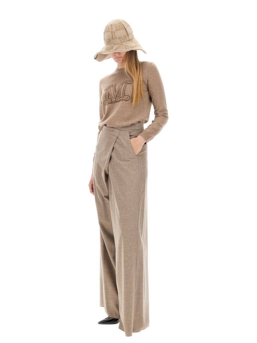 MAX MARA MAGLIA IN CASHMERE CON LOGO