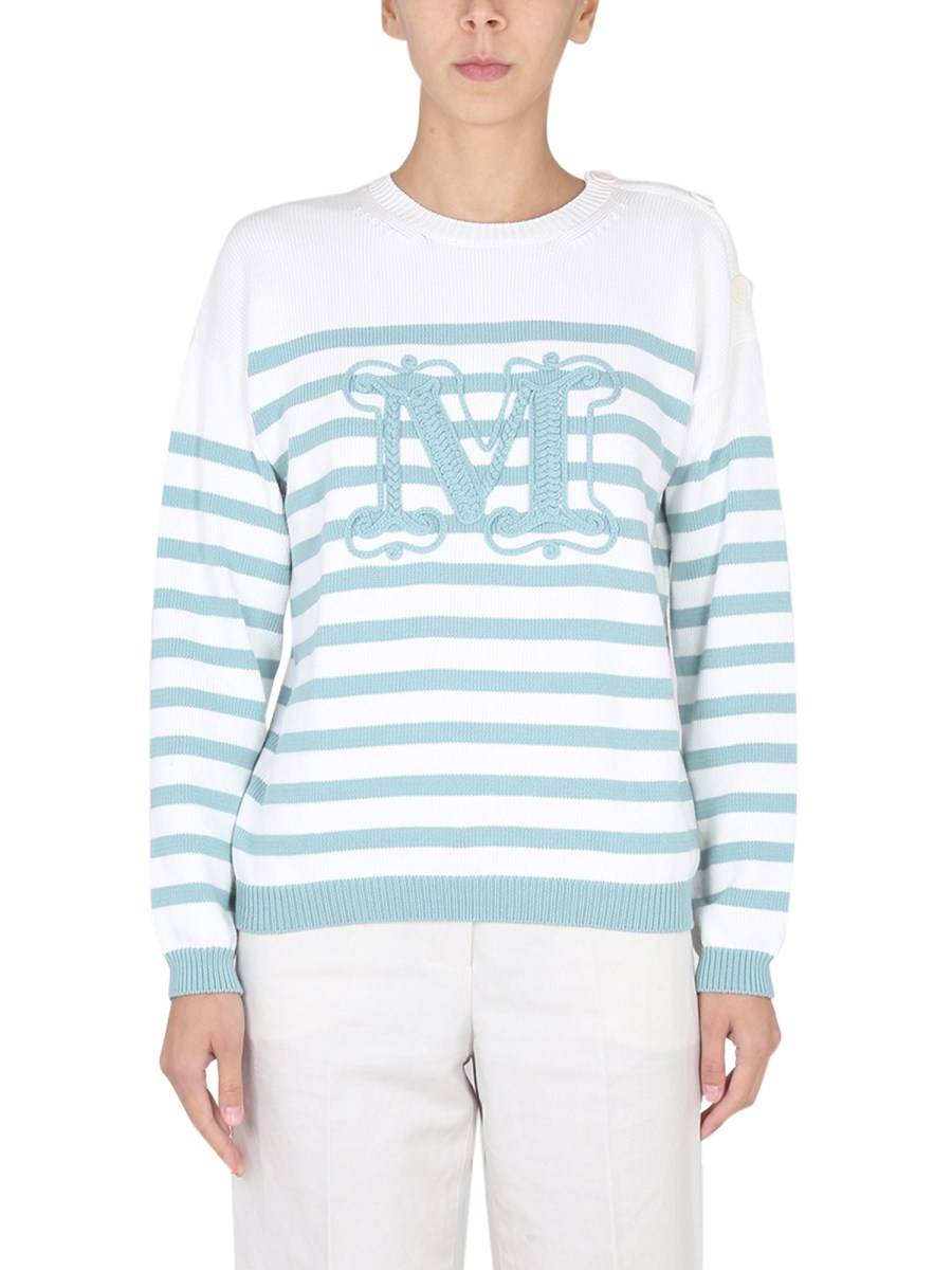 MAX MARA MAGLIA RAGNO IN MISTO COTONE