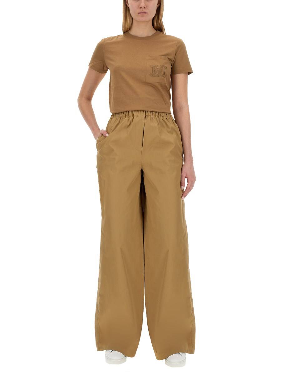 MAX MARA PANTALONE AMPIO IN COTONE